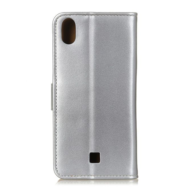LG K20 (2019) Phone Case - Classic II Leather Bookcover Series - Silver
