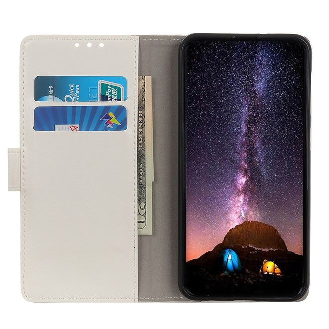 LG K20 (2019) Handy Hülle - Leder Bookcover Image Series - schlichte Blumen