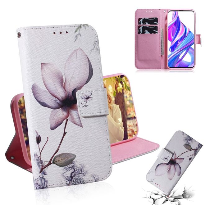 Huawei Honor 9X Handy Hülle - Leder Bookcover Image Series - schöne Blume