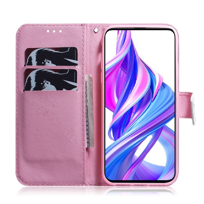 Huawei Honor 9X Handy Hülle - Leder Bookcover Image Series - schöne Blume