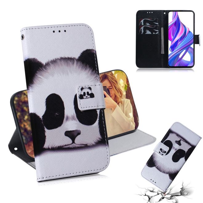 Huawei Honor 9X Handy Hülle - Leder Bookcover Image Series - Panda