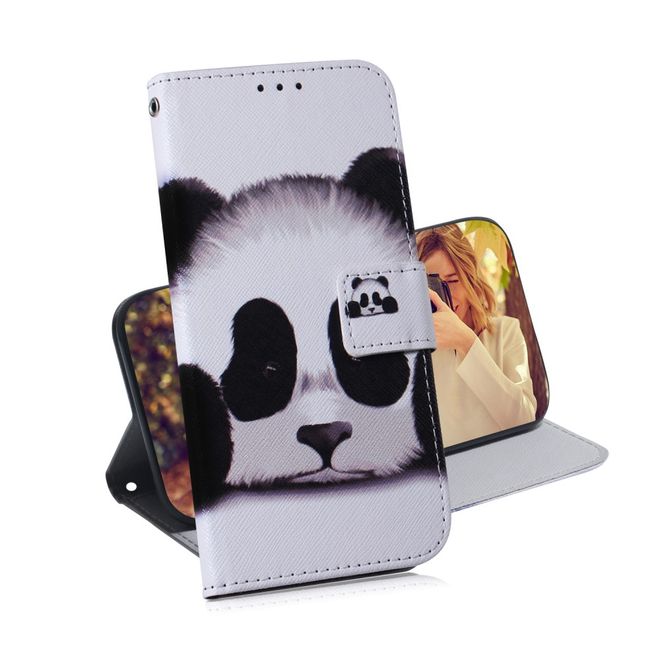 Huawei Honor 9X Handy Hülle - Leder Bookcover Image Series - Panda