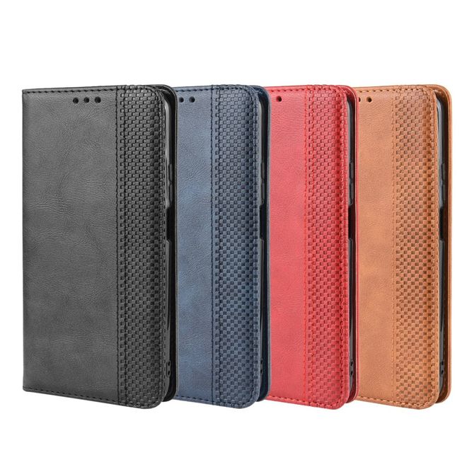 Huawei Honor 9X Phone Case - Vintage III Leather Bookcover Series - Black