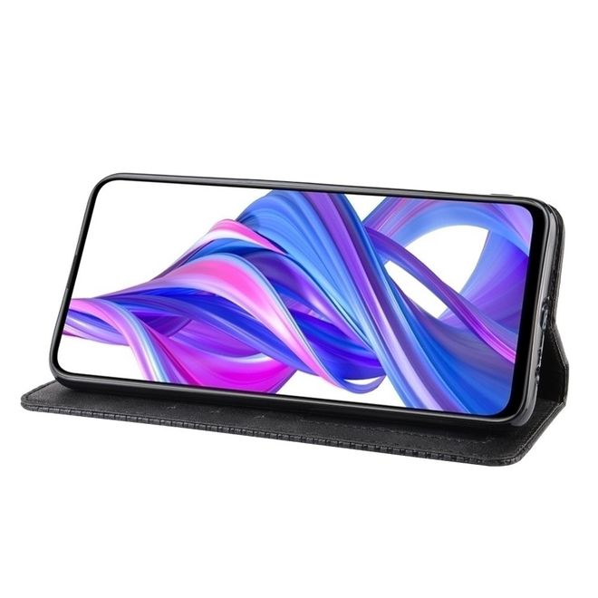 Huawei Honor 9X Phone Case - Vintage III Leather Bookcover Series - Black