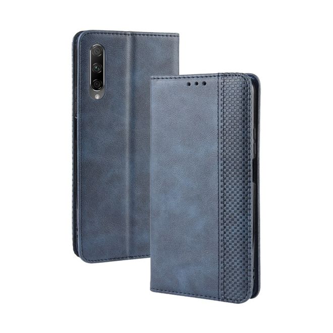 Huawei Honor 9X Phone Case - Vintage III Leather Bookcover Series - Blue