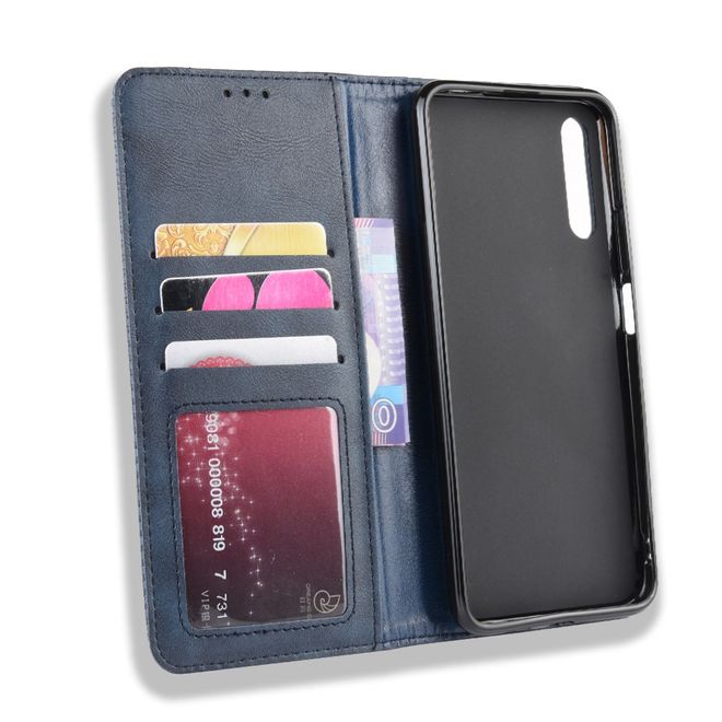 Huawei Honor 9X Phone Case - Vintage III Leather Bookcover Series - Blue