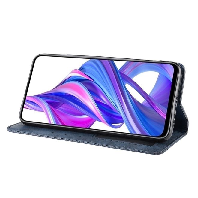 Huawei Honor 9X Phone Case - Vintage III Leather Bookcover Series - Blue