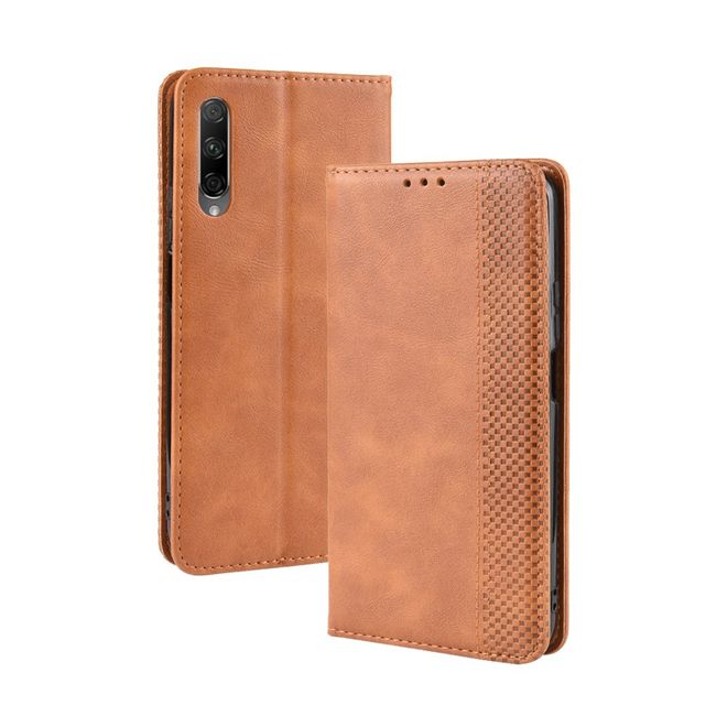 Huawei Honor 9X Phone Case - Vintage III Leather Bookcover Series - Brown