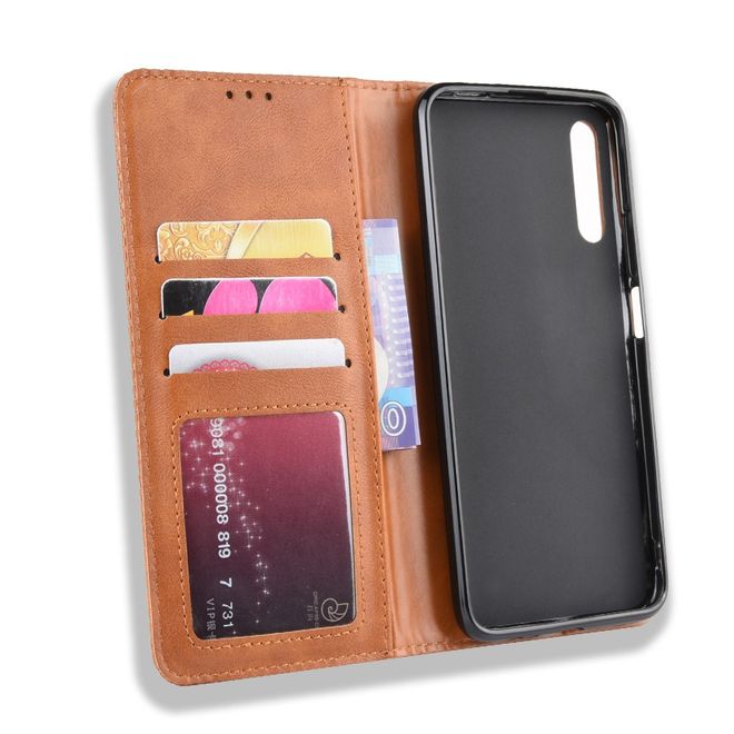 Huawei Honor 9X Phone Case - Vintage III Leather Bookcover Series - Brown