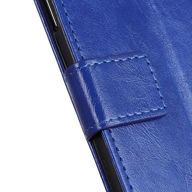 Huawei Honor 9X Handyhülle - Crazy Horse Leder Bookcover Series - blau