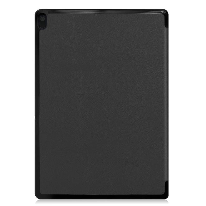 Lenovo Tab E10 Hülle - Dreifach faltbares Leder Case - schwarz