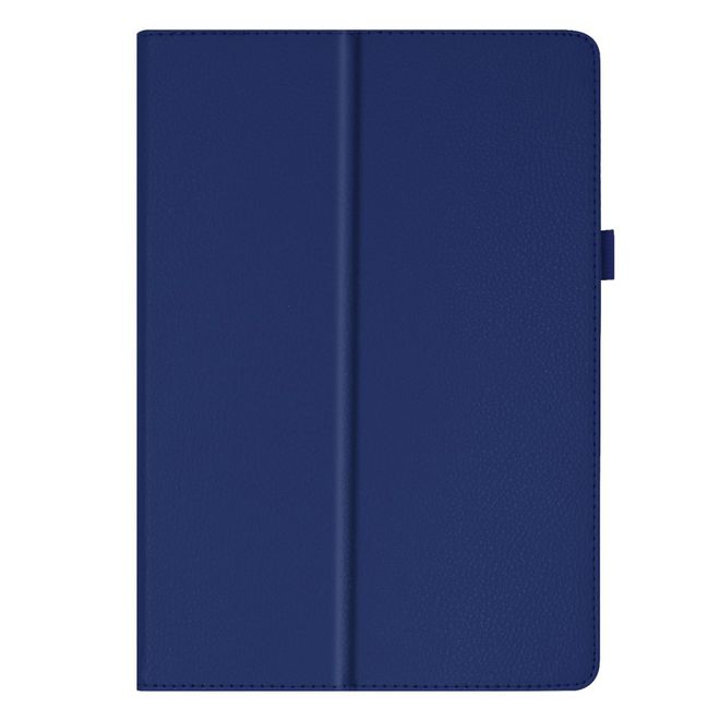 Lenovo Tab E10 Tablethülle - Case aus Leder - im Litchi Look - dunkelblau