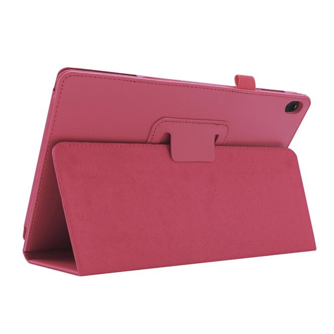 Lenovo Tab E10 Tablethülle - Case aus Leder - im Litchi Look - rosa