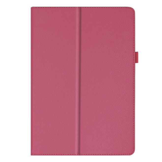 Lenovo Tab E10 Tablethülle - Case aus Leder - im Litchi Look - rosa