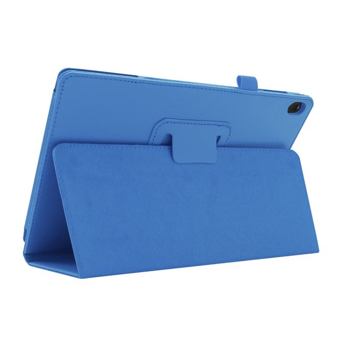 Lenovo Tab E10 Tablethülle - Case aus Leder - im Litchi Look - hellblau