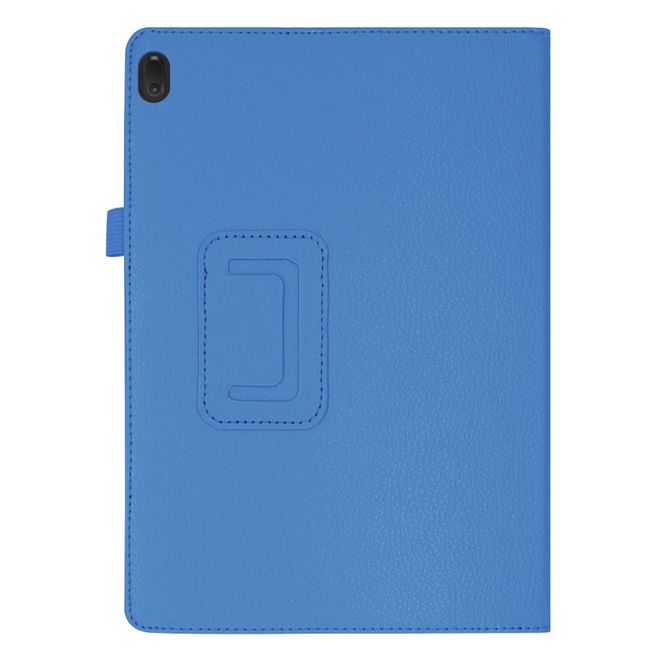 Lenovo Tab E10 Tablethülle - Case aus Leder - im Litchi Look - hellblau