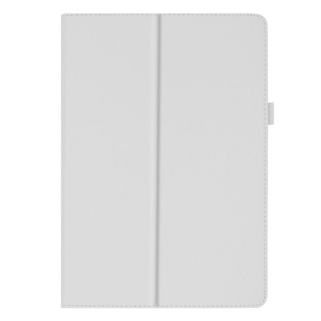 Lenovo Tab E10 Tablet Case - Leather Case - Lychee Look - White