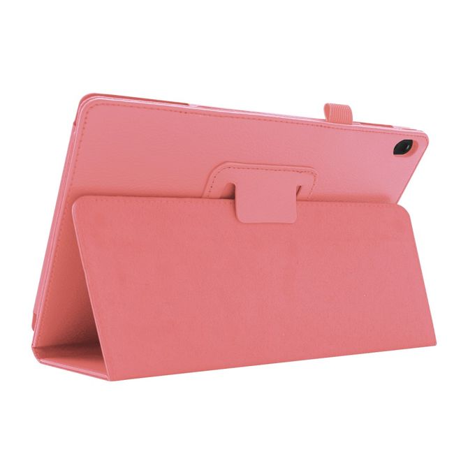 Lenovo Tab E10 Tablethülle - Case aus Leder - im Litchi Look - pink