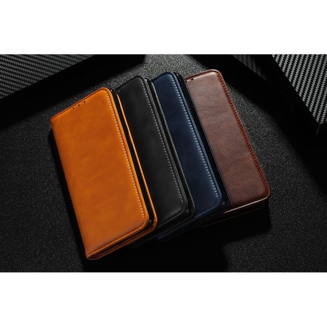 Xiaomi Redmi 8 Handy Hülle - Classic V Leder Bookcover Series - schwarz