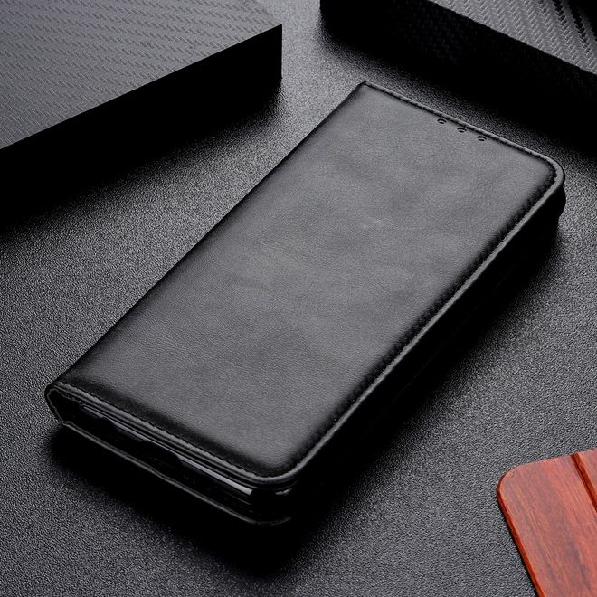 Xiaomi Redmi 8 Handy Hülle - Classic V Leder Bookcover Series - schwarz