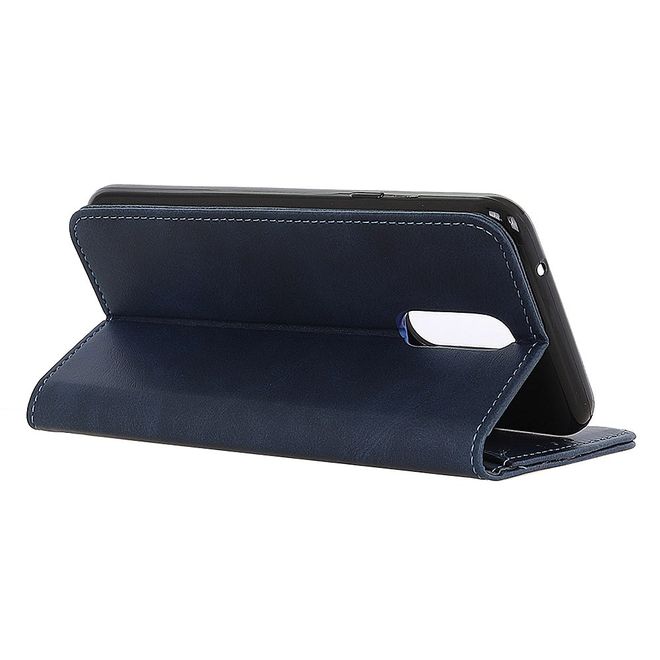 Xiaomi Redmi 8 Handy Hülle - Classic V Leder Bookcover Series - blau