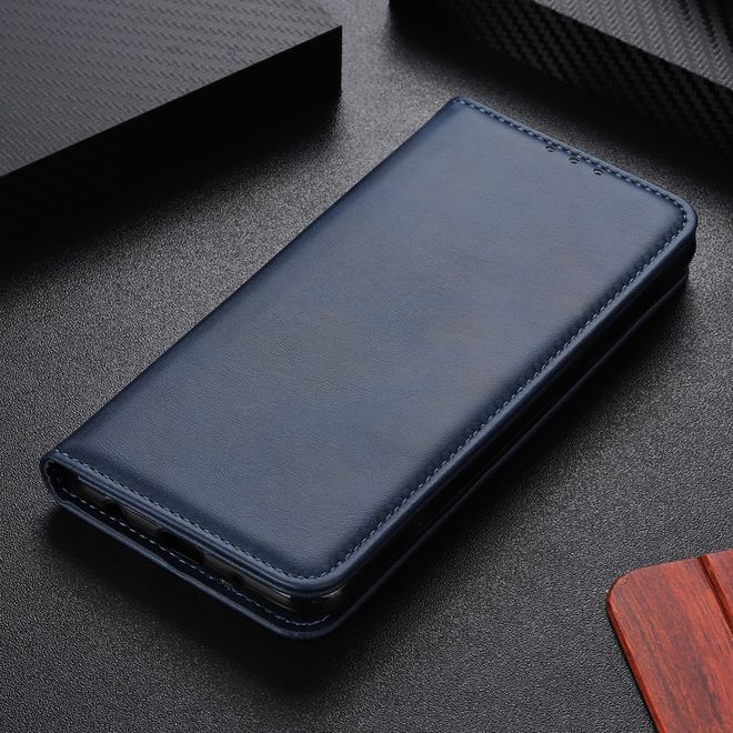 Xiaomi Redmi 8 Handy Hülle - Classic V Leder Bookcover Series - blau