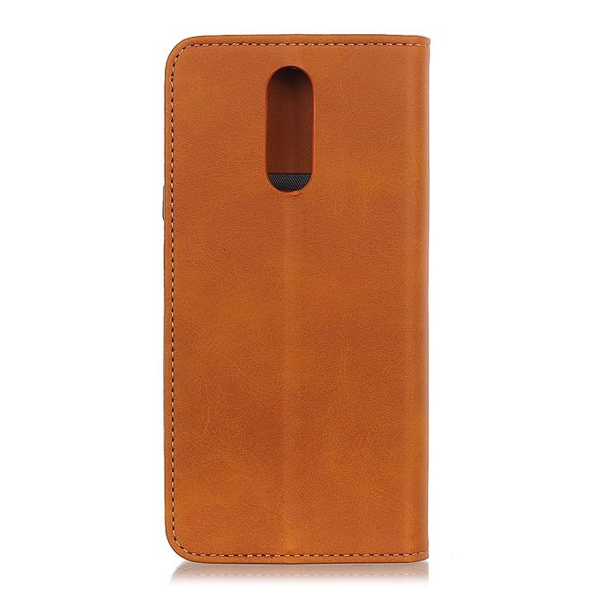Xiaomi Redmi 8 Handy Hülle - Classic V Leder Bookcover Series - braun