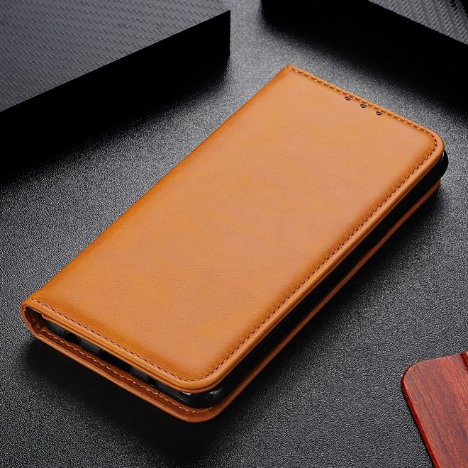 Xiaomi Redmi 8 Handy Hülle - Classic V Leder Bookcover Series - braun