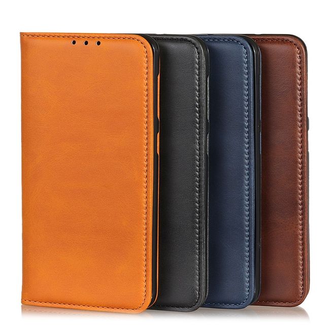 Xiaomi Redmi 8 Handy Hülle - Classic V Leder Bookcover Series - braun