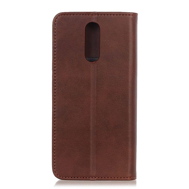 Xiaomi Redmi 8 Handy Hülle - Classic V Leder Bookcover Series - kaffeefarben