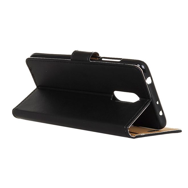 Xiaomi Redmi 8 Handy Hülle - Classic II Leder Bookcover Series - schwarz