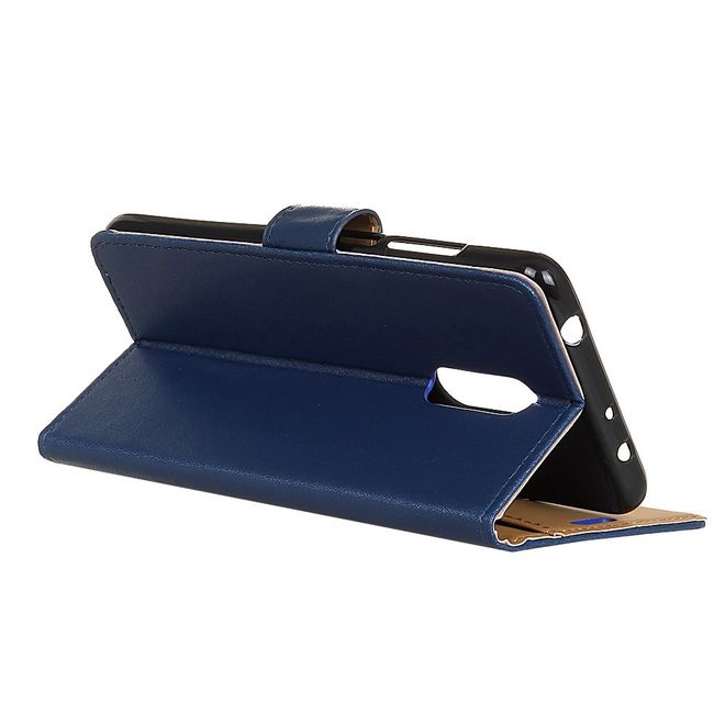 Xiaomi Redmi 8 Handy Hülle - Classic II Leder Bookcover Series - blau