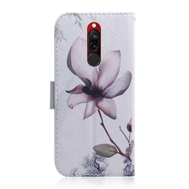 Xiaomi Redmi 8 Handy Hülle - Leder Bookcover Image Series - schöne Blume