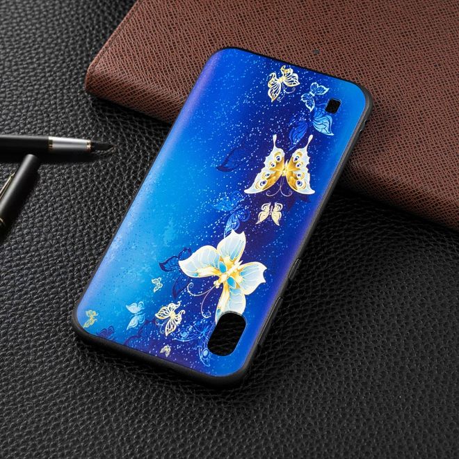Samsung Galaxy A10 Handyhülle - Softcase Image Plastik Series - kleine Schmetterlinge