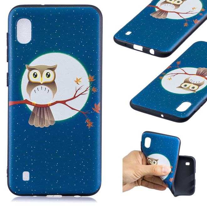Samsung Galaxy A10 Handyhülle - Softcase Image Plastik Series - Eule bei Vollmond