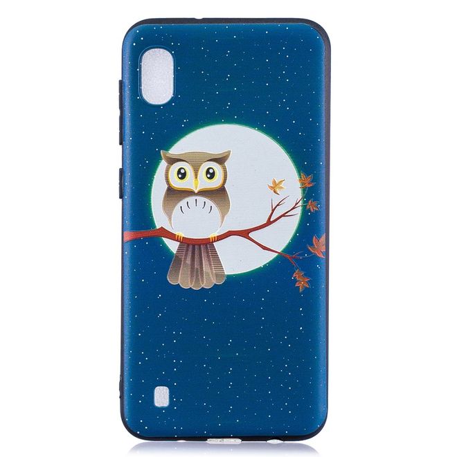Samsung Galaxy A10 Handyhülle - Softcase Image Plastik Series - Eule bei Vollmond