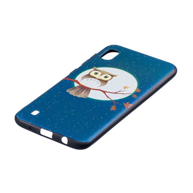 Samsung Galaxy A10 Handyhülle - Softcase Image Plastik Series - Eule bei Vollmond