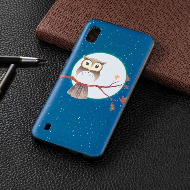 Samsung Galaxy A10 Handyhülle - Softcase Image Plastik Series - Eule bei Vollmond