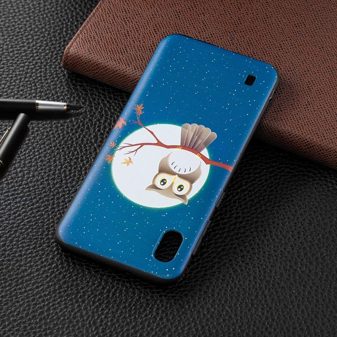 Samsung Galaxy A10 Handyhülle - Softcase Image Plastik Series - Eule bei Vollmond