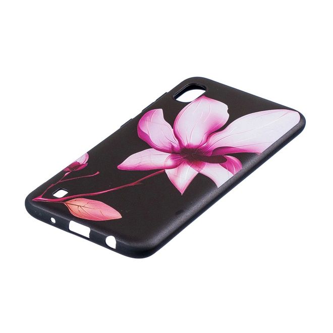 Samsung Galaxy A10 Handyhülle - Softcase Image Plastik Series - grosse Blume