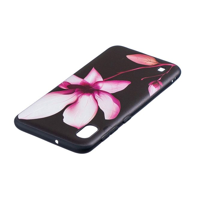 Samsung Galaxy A10 Handyhülle - Softcase Image Plastik Series - grosse Blume