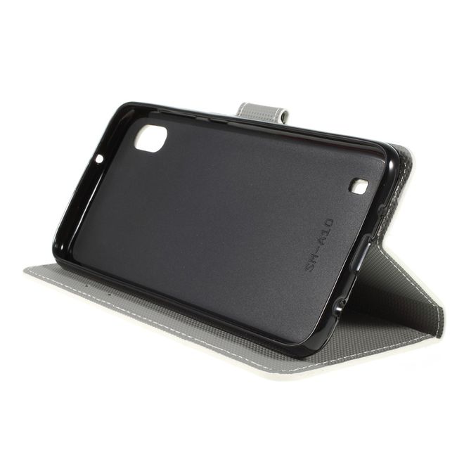 Samsung Galaxy A10 Handy Hülle - Leder Bookcover Image Series - grüne Eule