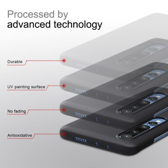 Nillkin - Xiaomi Mi 10 / Mi 10 Pro Hülle - Plastik Case - Super Frosted Shield Series - weiss