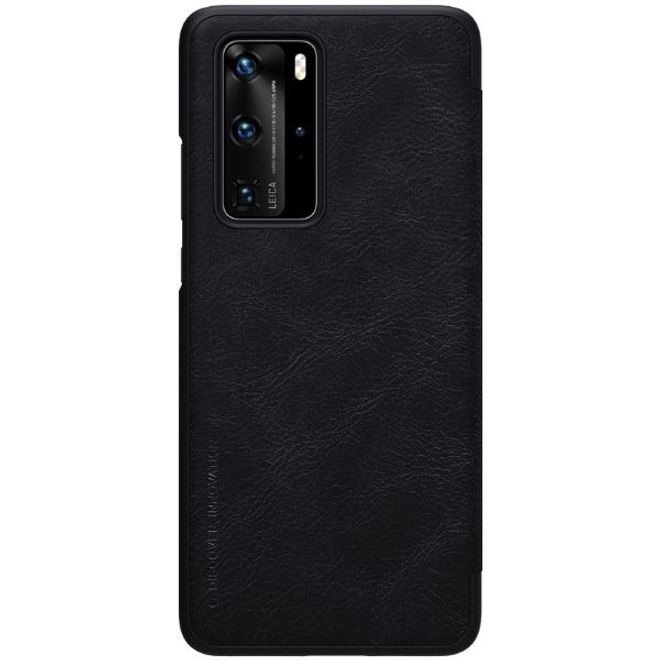 Nillkin - Huawei P40 Pro Hülle - Leder Book Case - Qin Series - schwarz