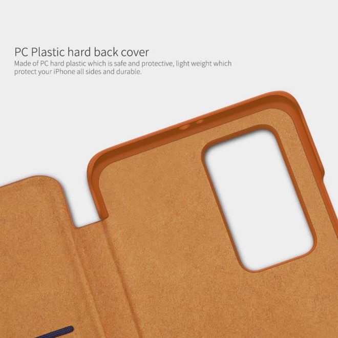 Nillkin - Huawei P40 Pro Hülle - Leder Book Case - Qin Series - rot