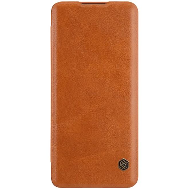 Nillkin - Huawei P40 Pro Hülle - Leder Book Case - Qin Series - braun