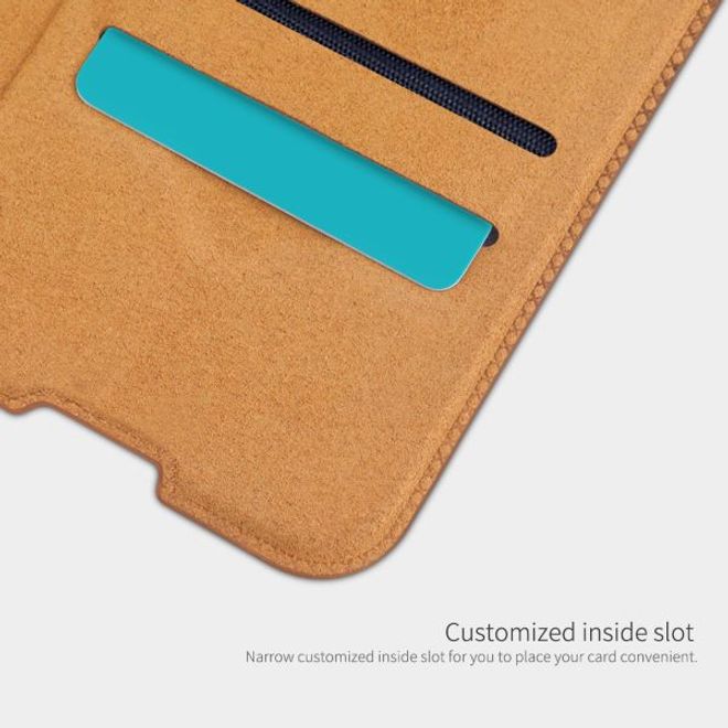 Nillkin - Huawei P40 Hülle - Leder Book Case - Qin Series - braun