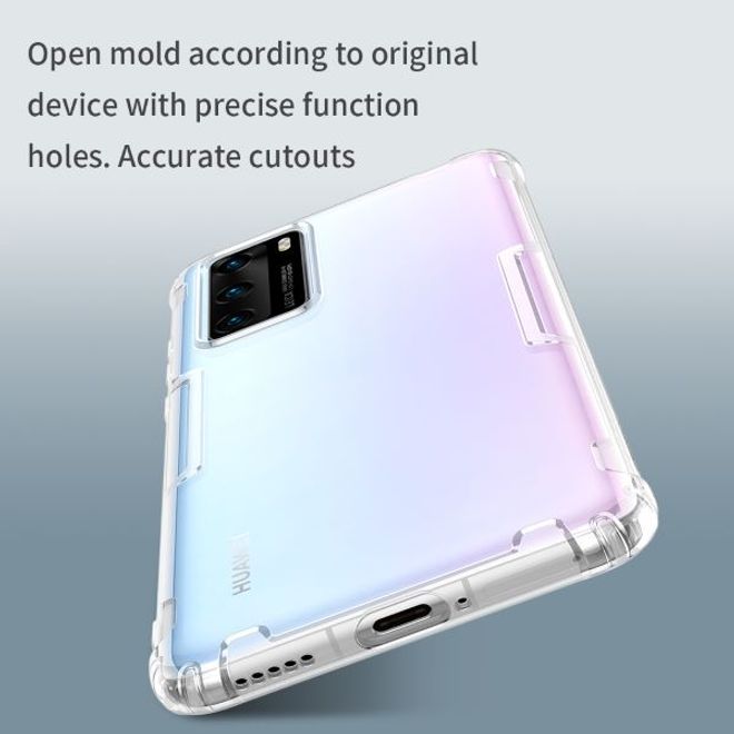 Nillkin - Huawei P40 Hülle - Case aus elastischem Plastik - Nature Soft Series - grau