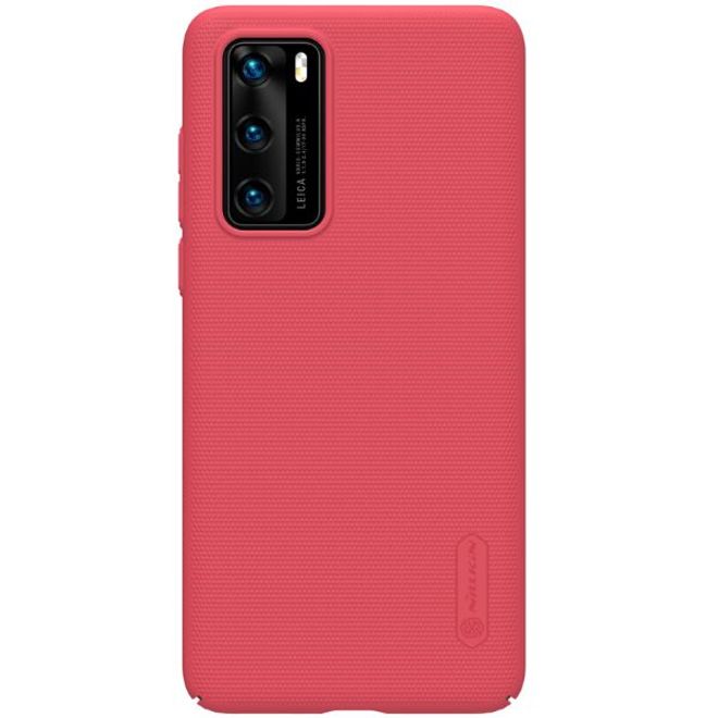 Nillkin - Huawei P40 Hülle - Plastik Case - Super Frosted Shield Series - rot