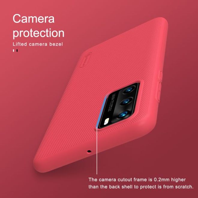 Nillkin - Huawei P40 Hülle - Plastik Case - Super Frosted Shield Series - rot